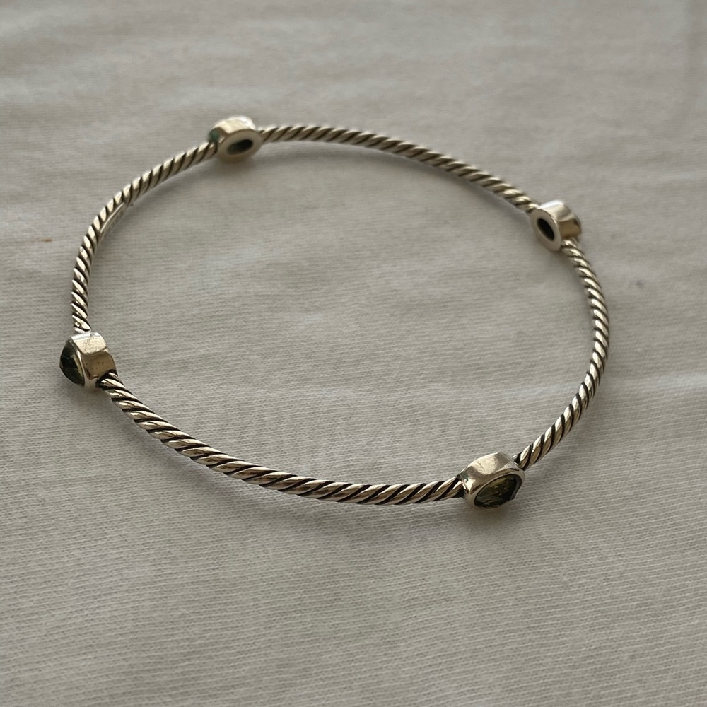 David Yurman confetti bracelet w/ citrine stones